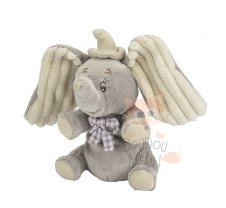  peluche dumbo léléphant gris 15 cm 